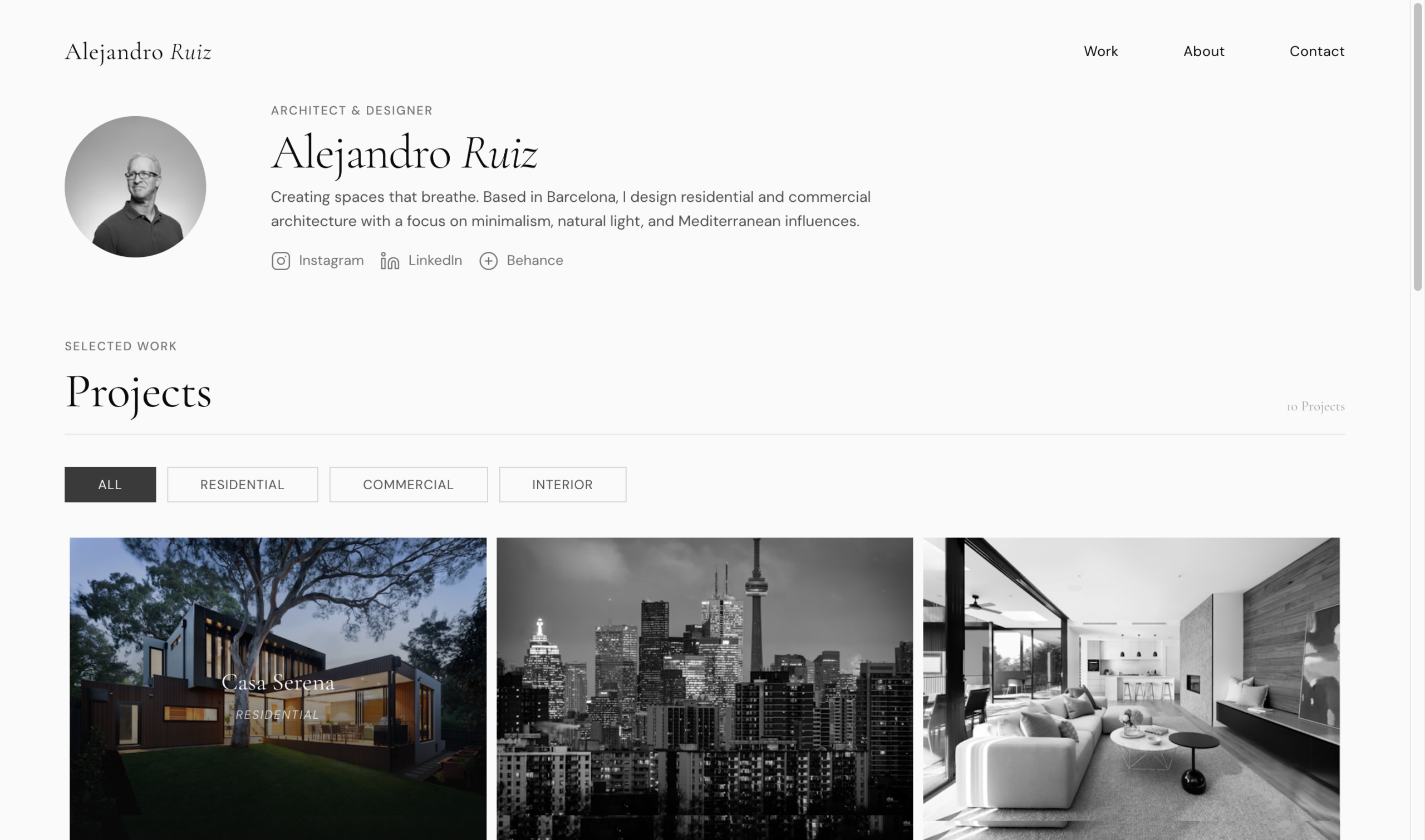 Architecture Portfolio Demo